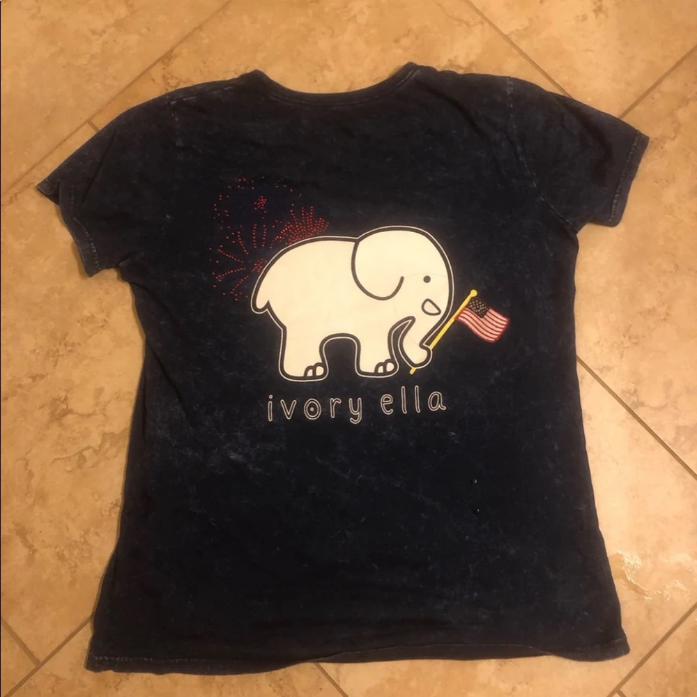 Ivory Ella Patriotic Bling T Shirt